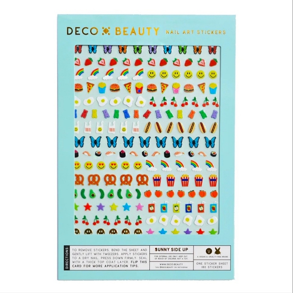 DECO BEAUTY Nail Art Sticker Set ~ SUNNY SIDE UP ~ NWT